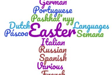 Easter Cross Wordcloud