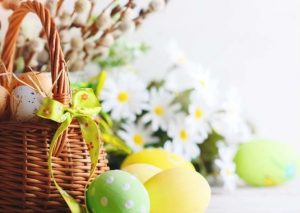 Easter Basket with Eggs